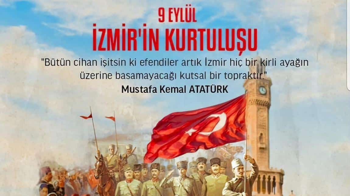 9 Eylül İzmir'imizin düşman işgalinden kurtuluş günü kutlu olsun. 